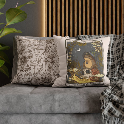 Wizard Tarot Card Faux Suede Square Pillow Case - Esdee