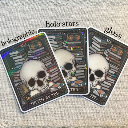 Death by TBR Tarot Card Sticker -Esdee