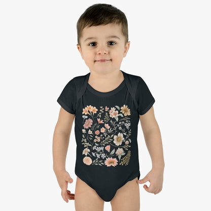 Pretty Botanical Infant Baby Bodysuit - Esdee