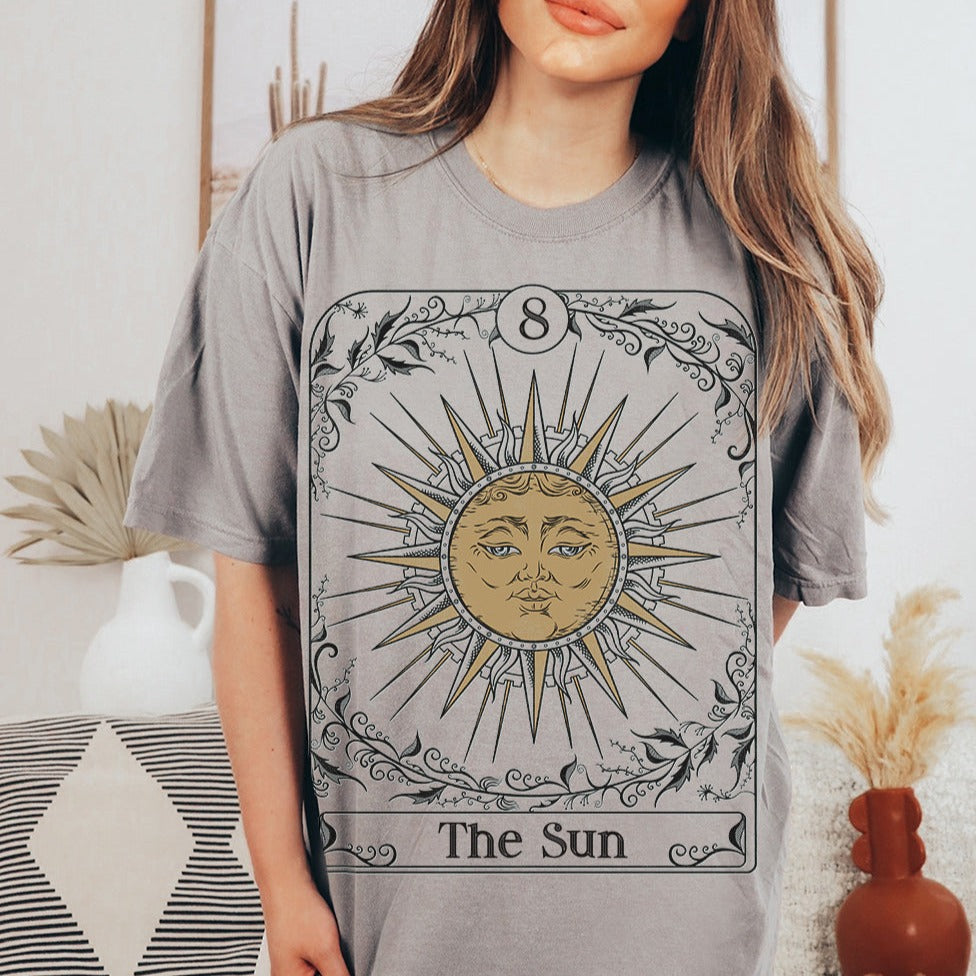 The Sun Ad Meliora Custom Tarot Card Unisex TShirt