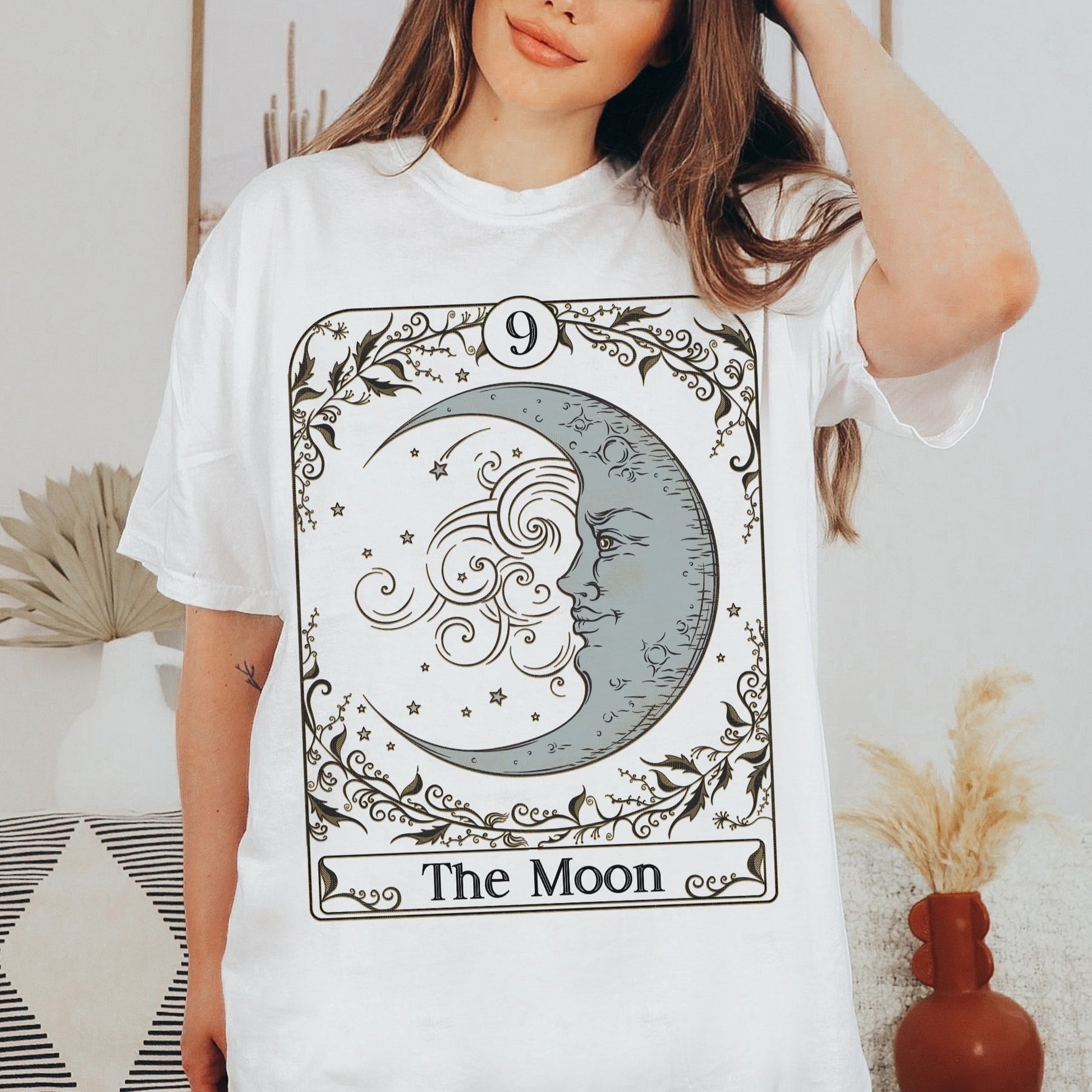 The Moon Ad Meliora Custom Tarot Card Unisex TShirt