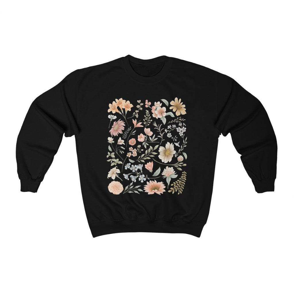 Pastel Floral Crewneck Sweatshirt - Esdee