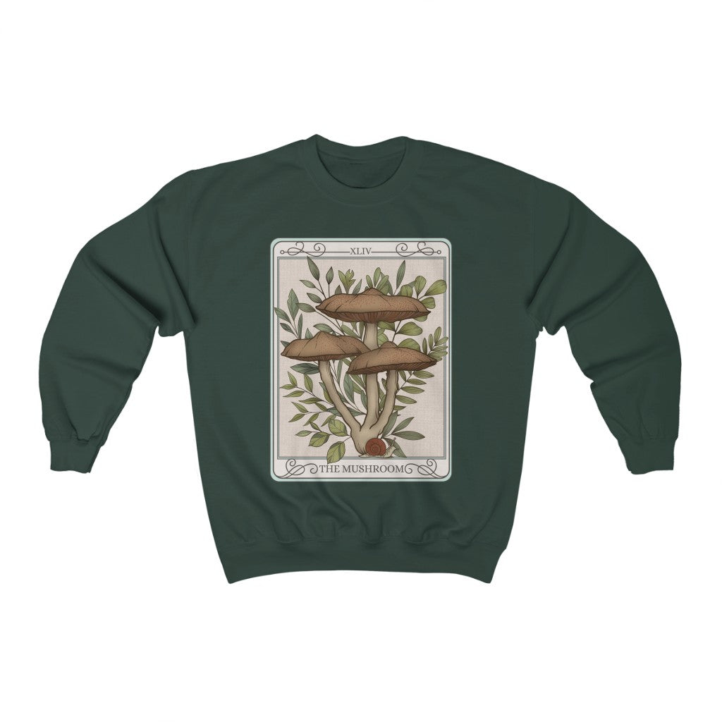 The Mushroom Tarot Card Crewneck Sweatshirt Esdee