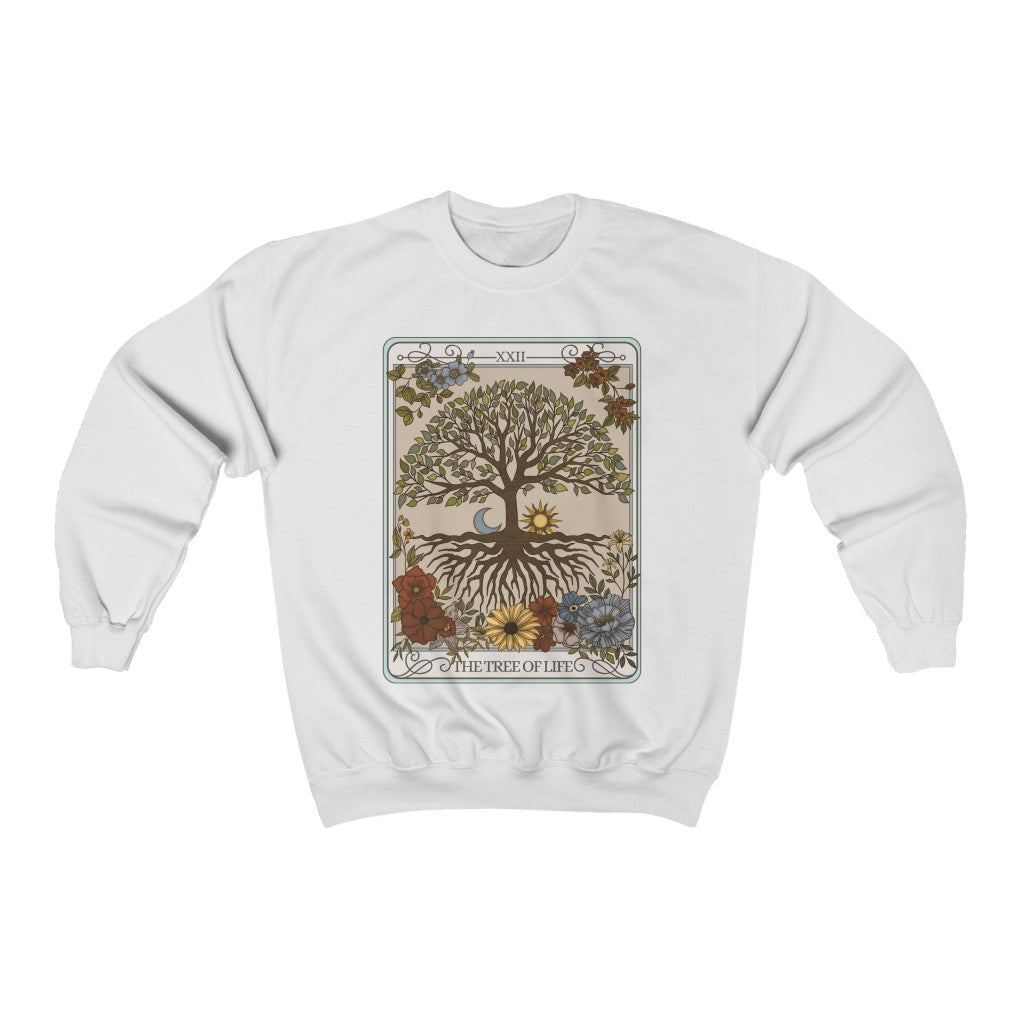 The Tree of Life Tarot Card Crewneck Sweatshirt Esdee