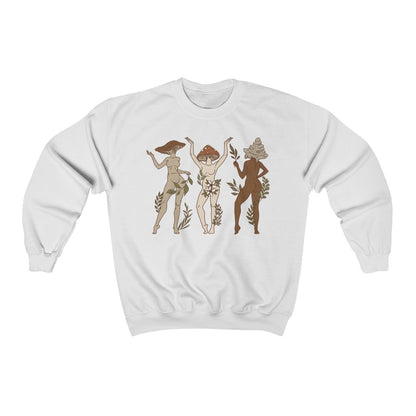 Mushroom Ladies Color Crewneck Sweatshirt - Esdee