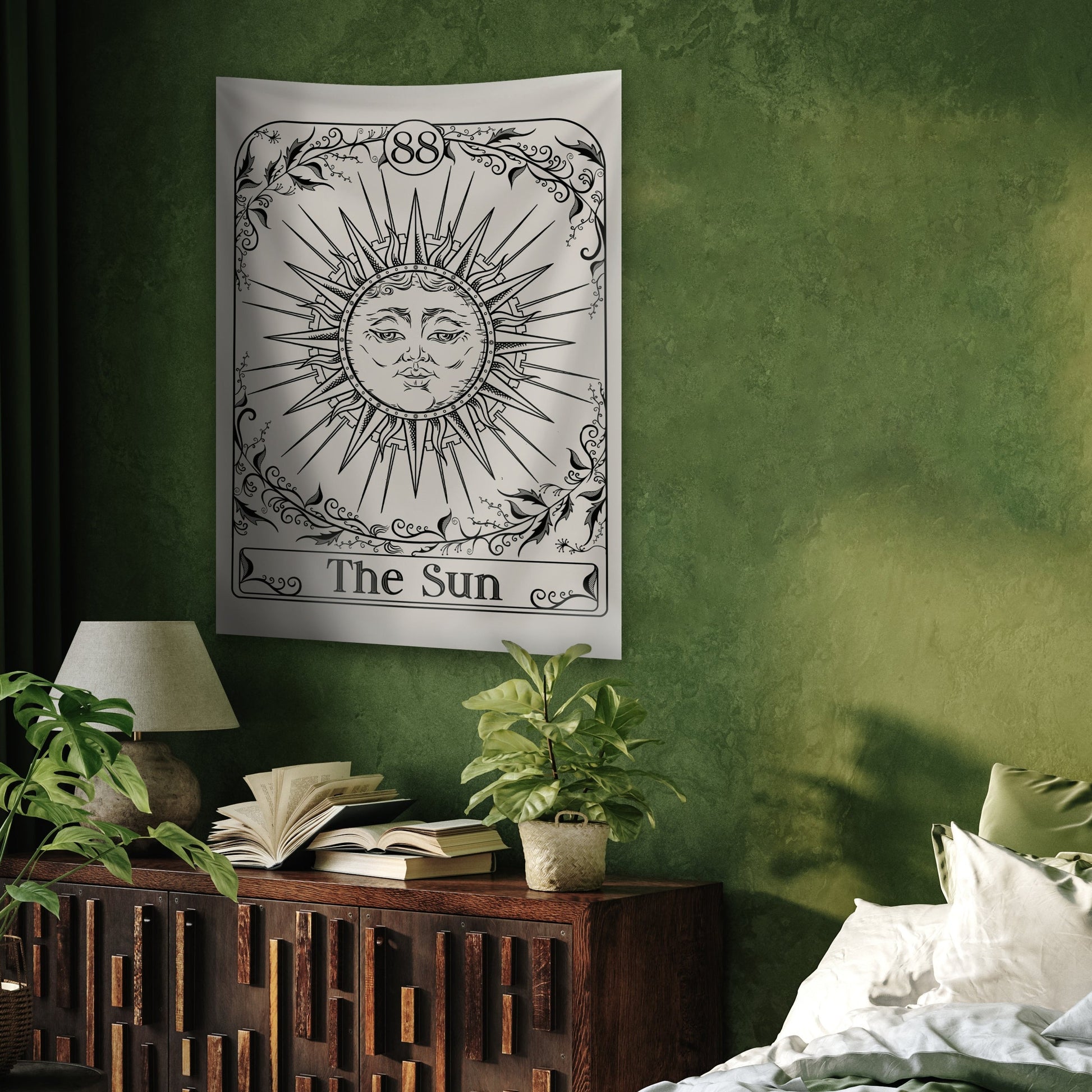 The Sun Ad Meliora Tarot Custom Wall Tapestry