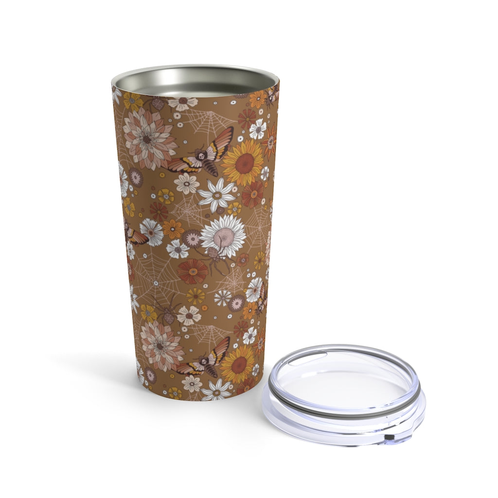 Retro Floral Moth Insulated 20oz Tumbler Esdee