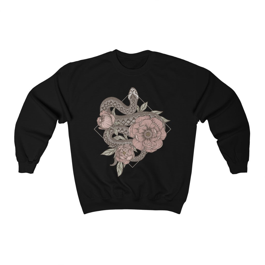 Floral Snake Crewneck Sweatshirt - Esdee