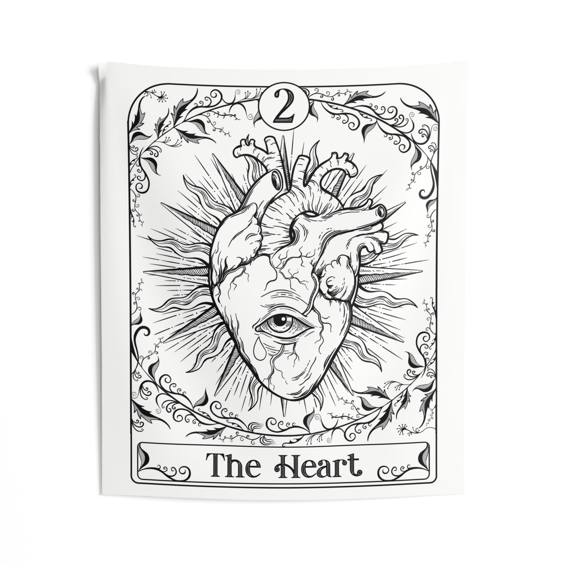 Heart Ad Meliora Tarot Custom Wall Tapestry - Esdee