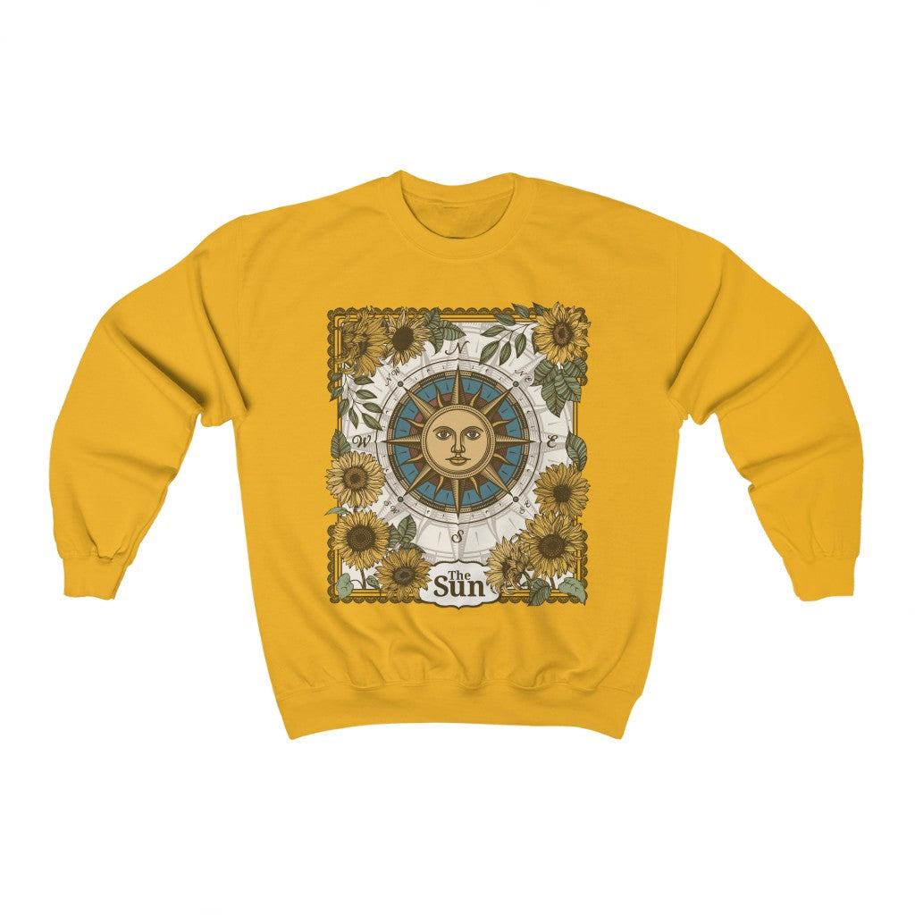 The Sun Tarot Card Crewneck Sweatshirt - Esdee