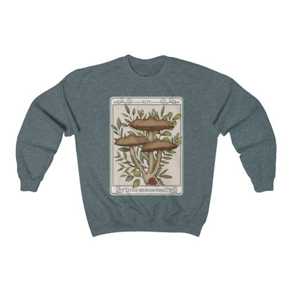 The Mushroom Tarot Card Crewneck Sweatshirt Esdee