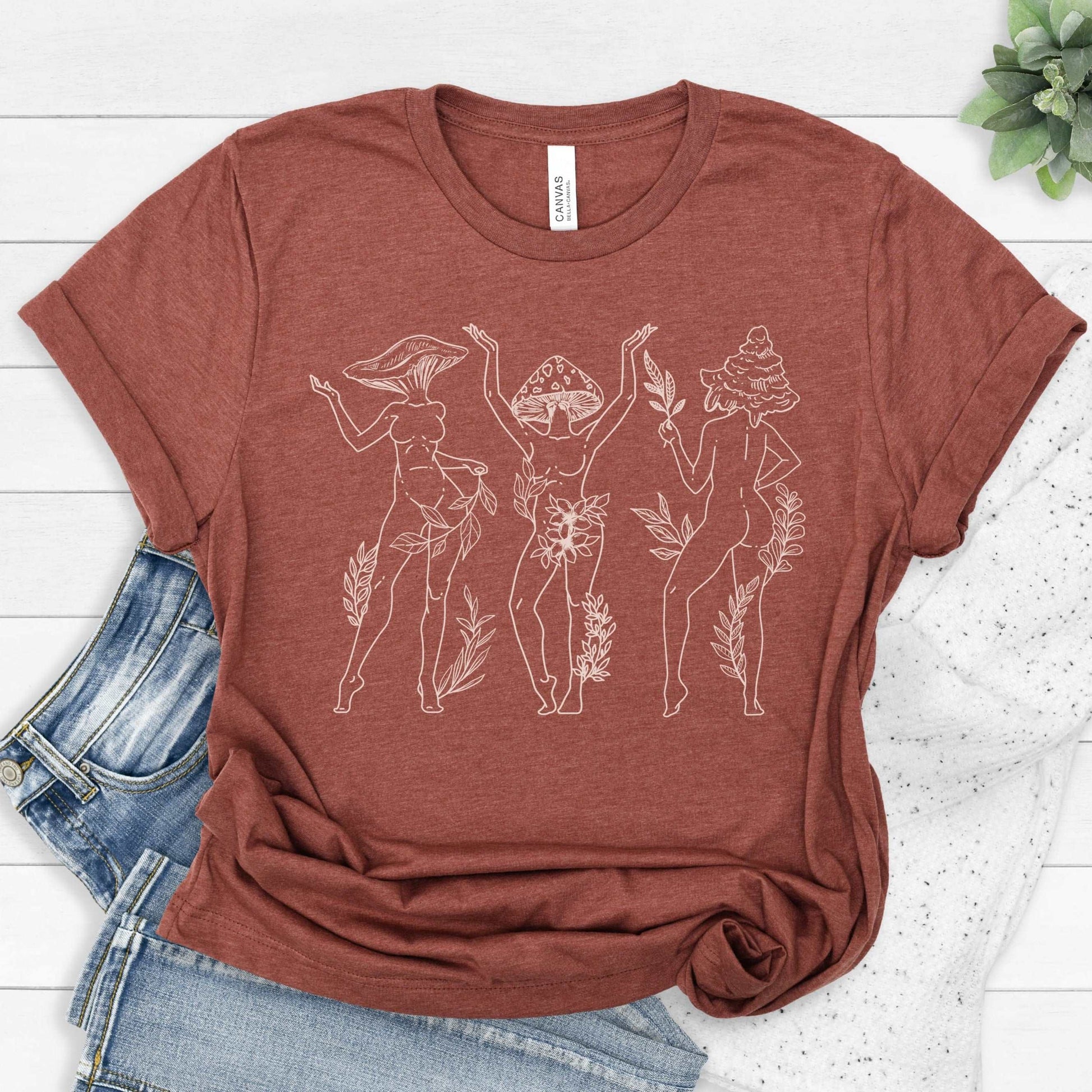 Mushroom Ladies Line T-Shirt - Esdee