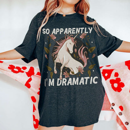 Dramatic Unicorn Unisex T-Shirt - Esdee