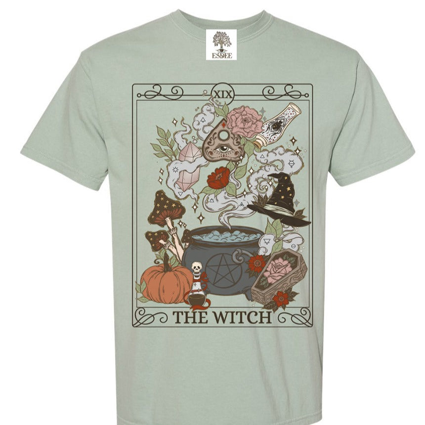 The Witch Tarot Card Unisex Comfort Colors TShirt - Esdee