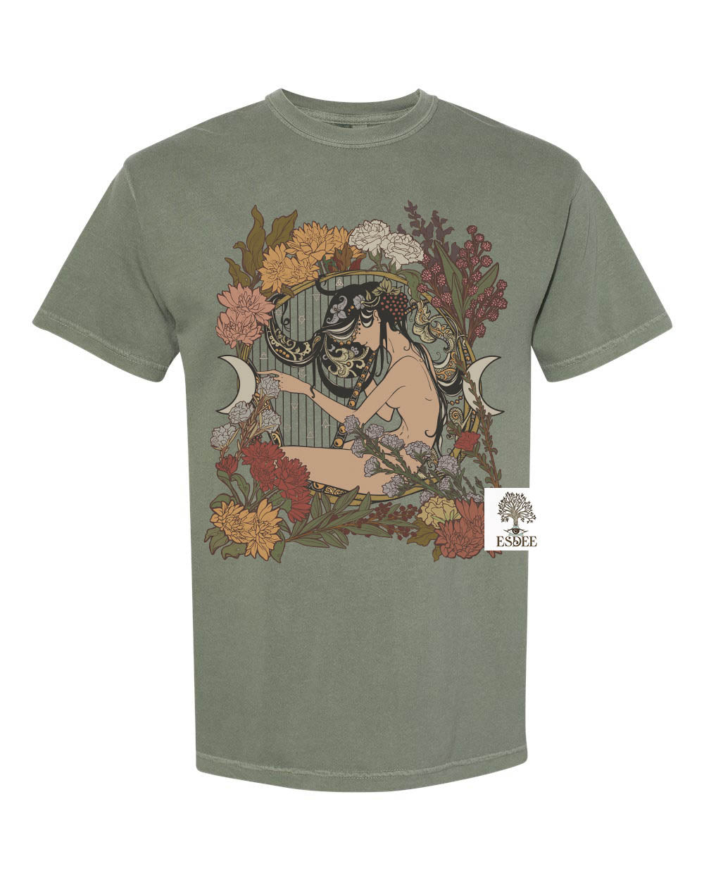 Art Nouveau Muse Unisex Comfort Colors T-shirt - Esdee