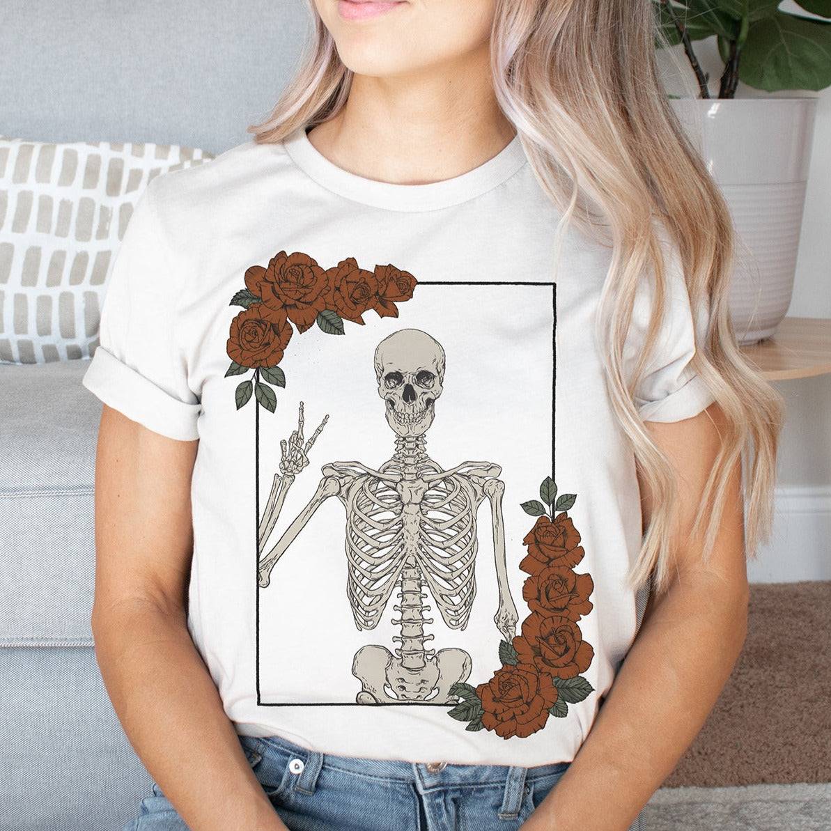 Skeleton Peace T-Shirt - Esdee