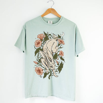 Forestcore Rabbit Unisex Comfort Colors T-shirt -Esdee