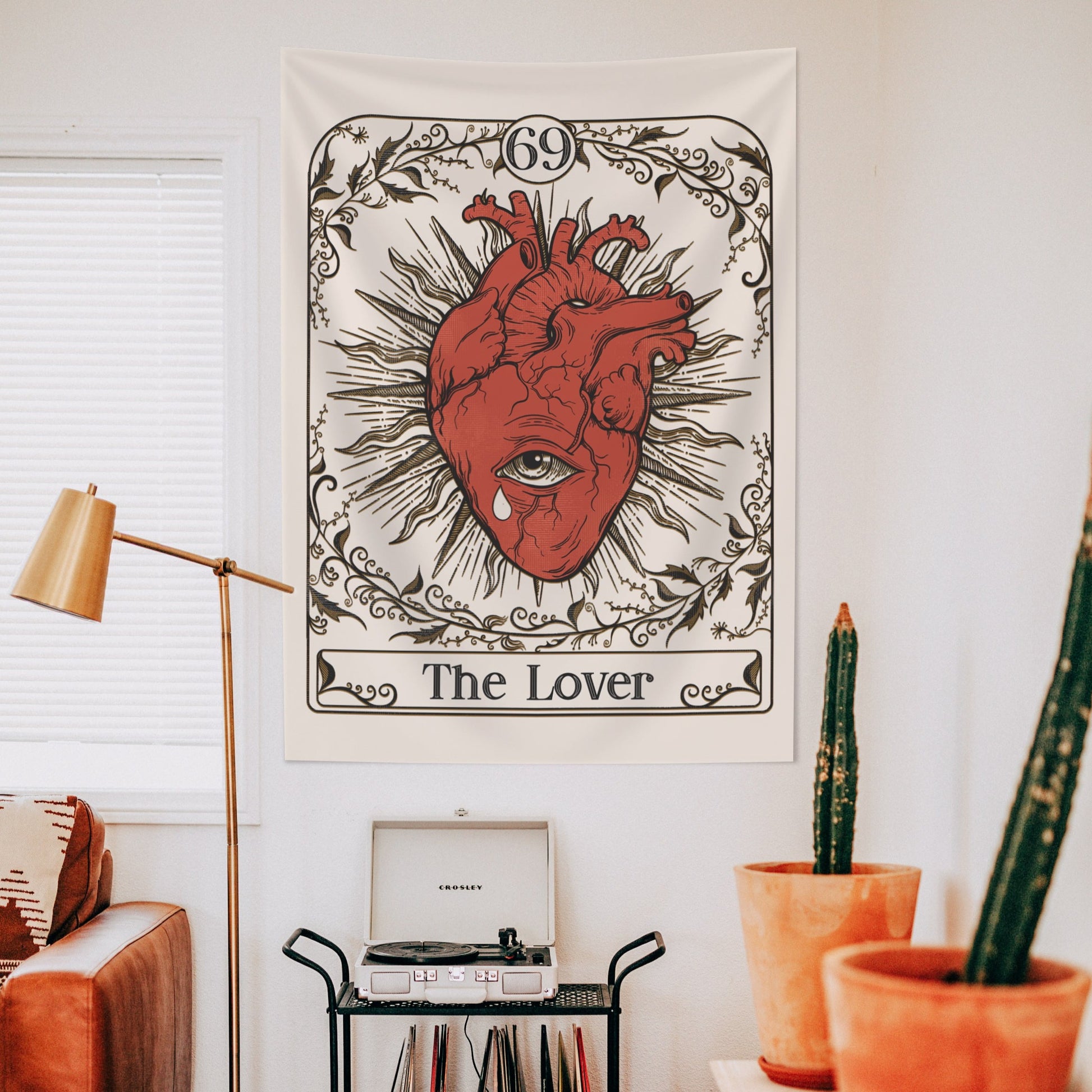 Heart Ad Meliora Tarot Custom Wall Tapestry