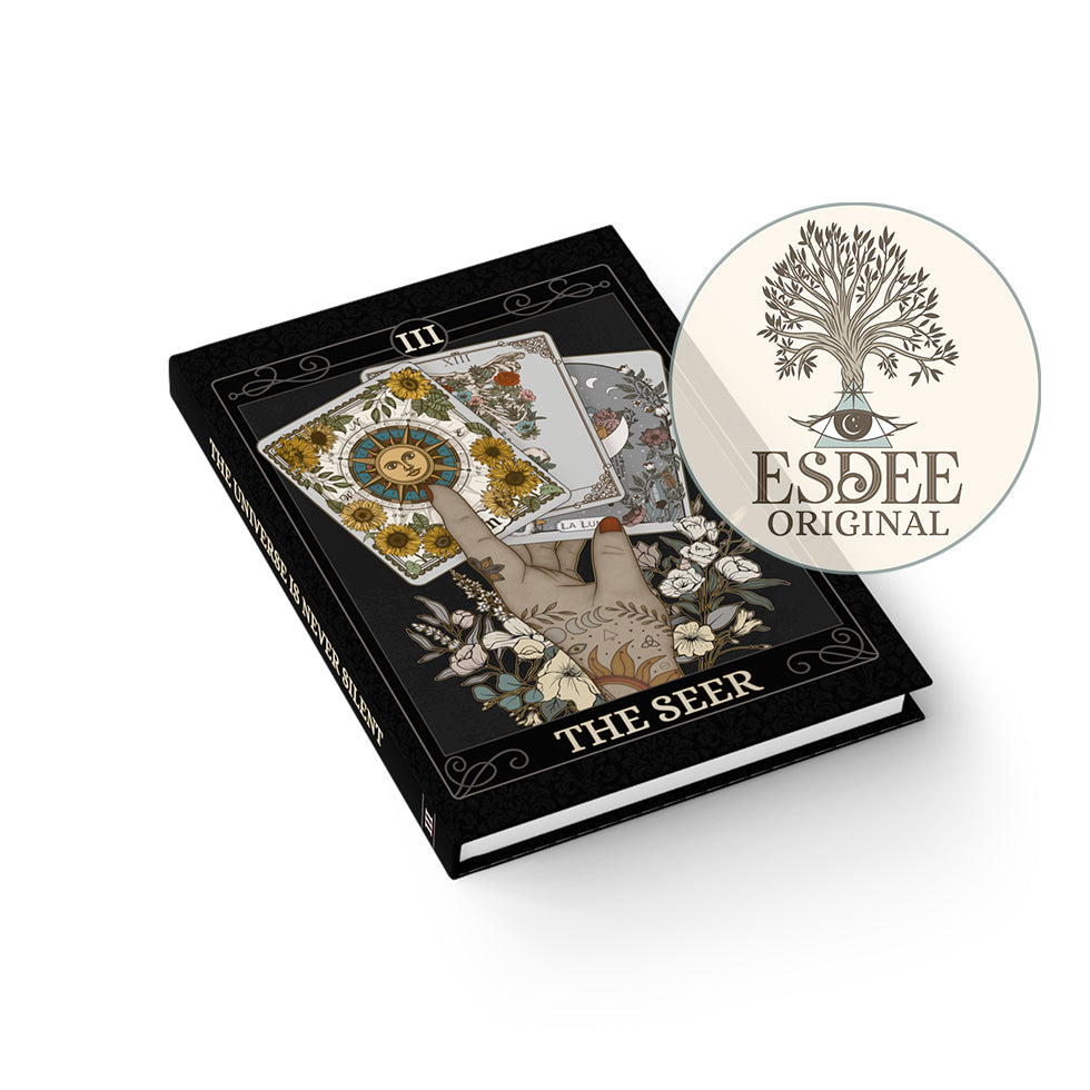 The Seer Custom Tarot Card Hardcover Notebook. Tarot Card PSychic Reading Grimoire - Esdee