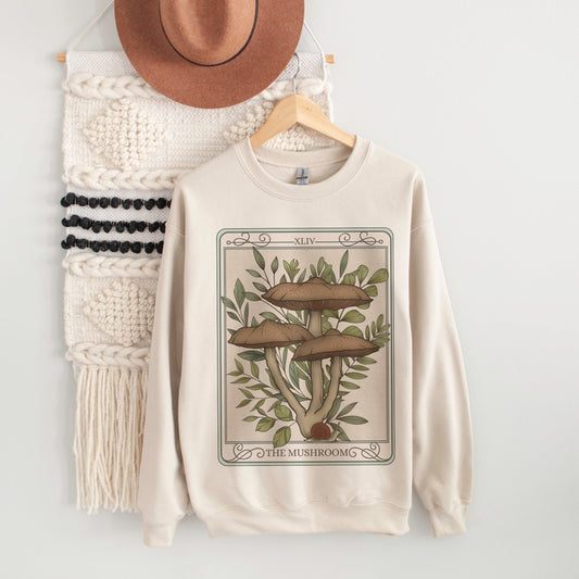 The Mushroom Tarot Card Crewneck Sweatshirt Esdee