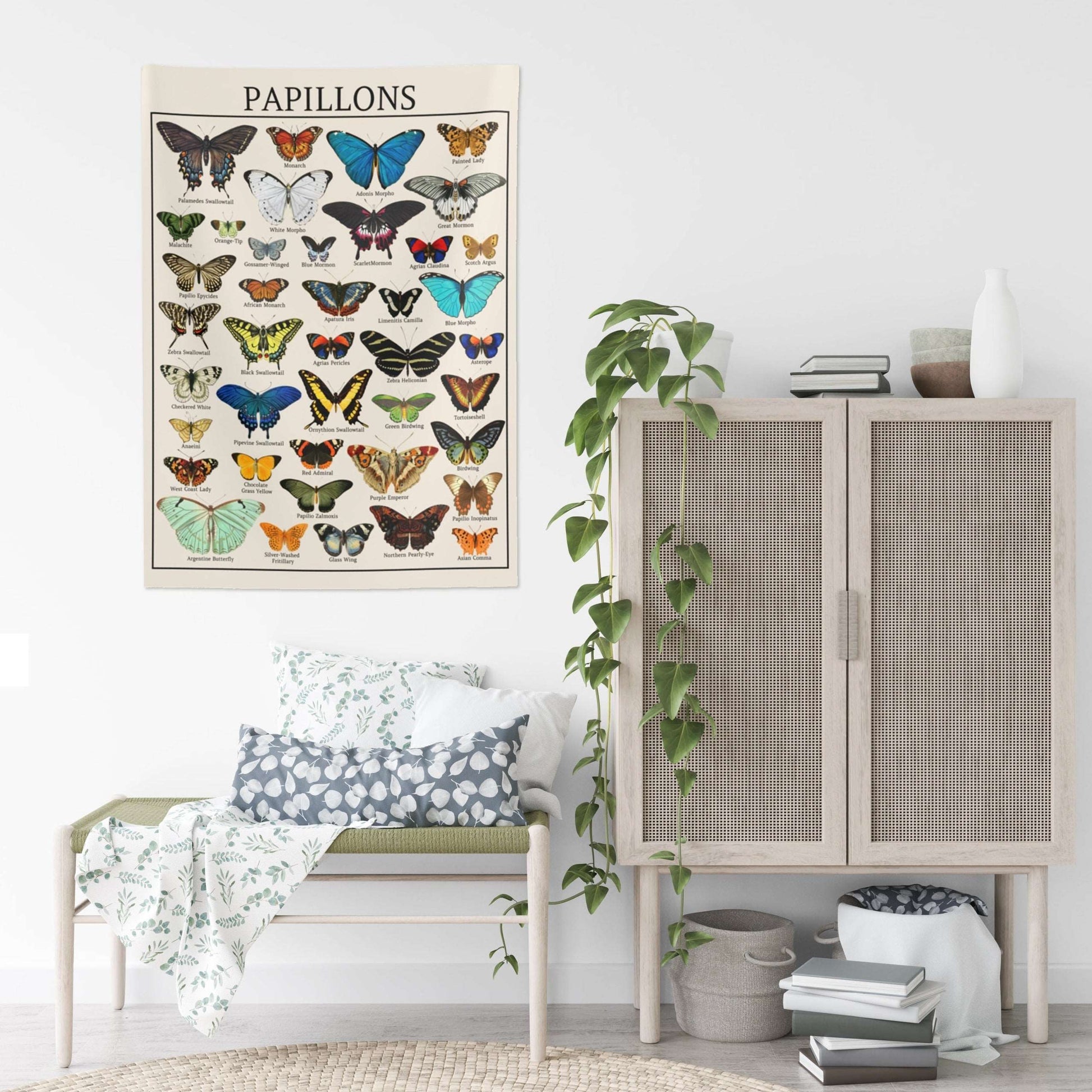 Butterfly Indoor Wall Tapestry Esdee