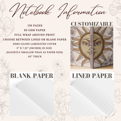 The Unkindness Custom Tarot Card Hardcover Notebook