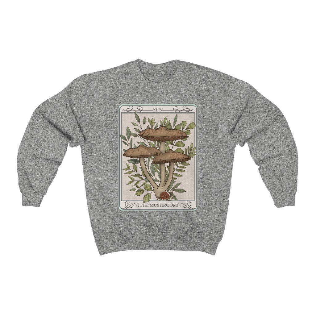 The Mushroom Tarot Card Crewneck Sweatshirt Esdee