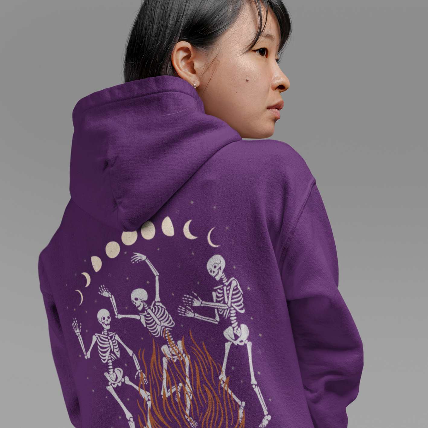 Skeleton Dance Hooded Sweatshirt Esdee