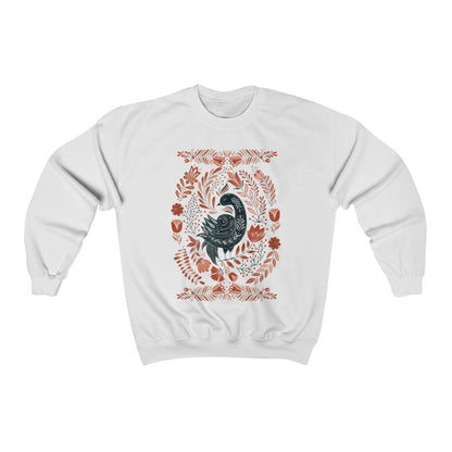 Folk Art Bird Crewneck Sweatshirt - Esdee