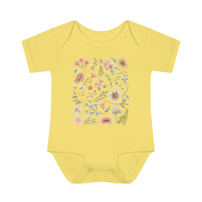 Pretty Botanical Infant Baby Bodysuit - Esdee