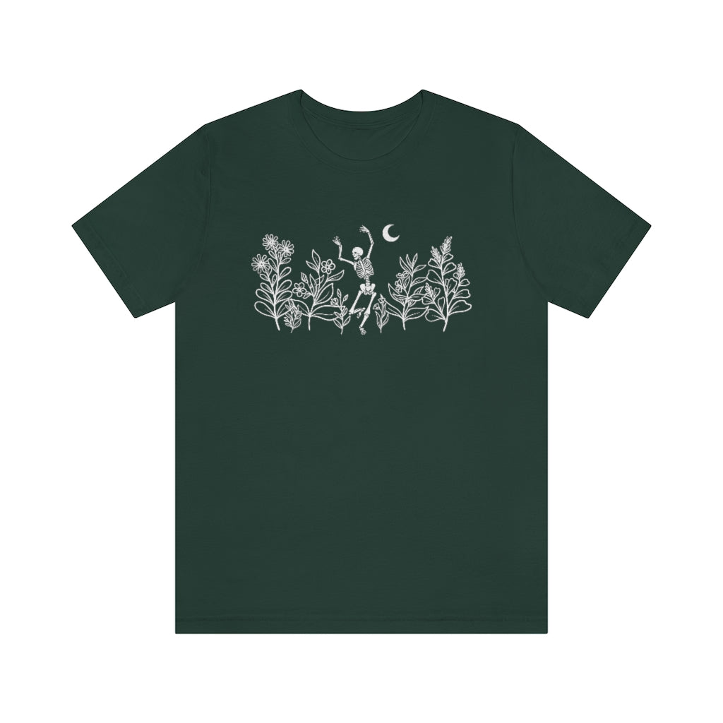 Wildflower Skeleton Unisex T-Shirt - Esdee
