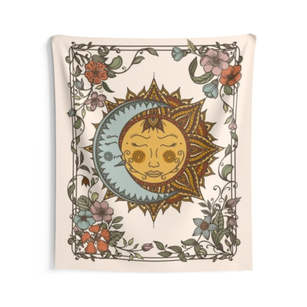 Sun and Moon Indoor Wall Tapestry Esdee