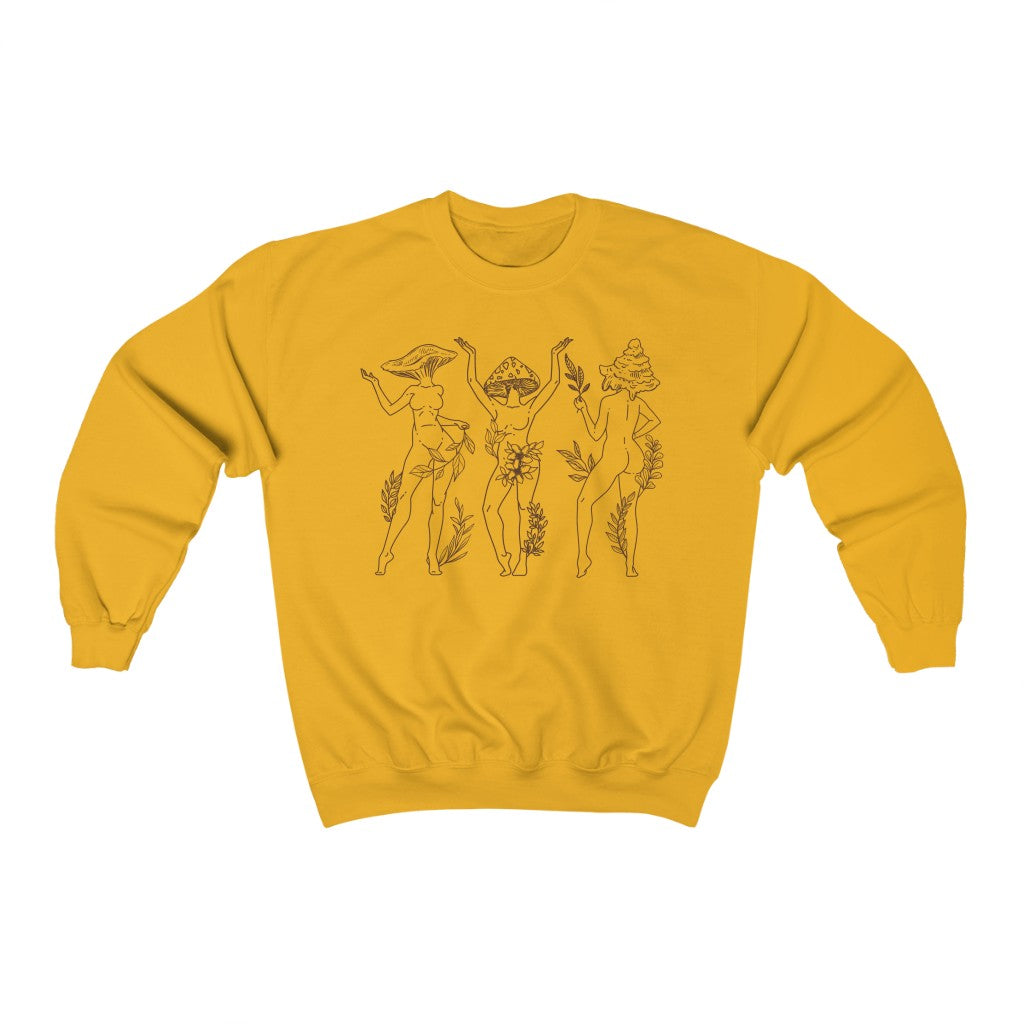 Mushroom Ladies Line Crewneck Sweatshirt - Esdee