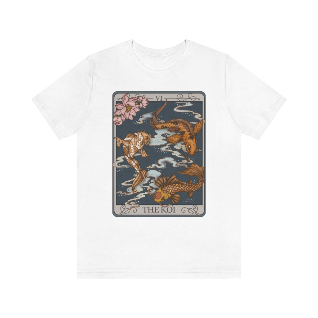 Koi Fish Tarot Card Unisex T-Shirt - Esdee
