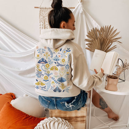 Scandinavian Moth Hooded Sweatshirt - Esdee