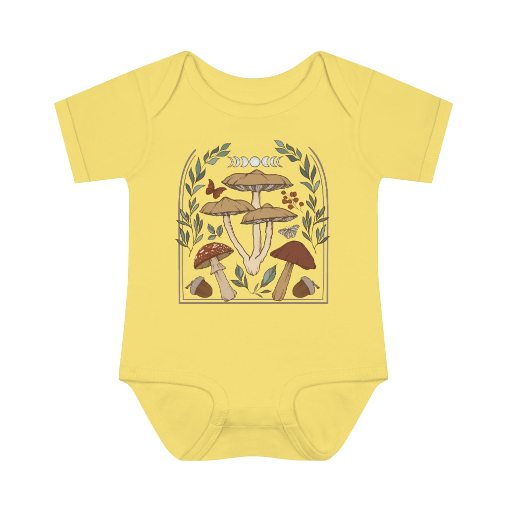 Mushroom Moon Infant Baby Bodysuit - Esdee