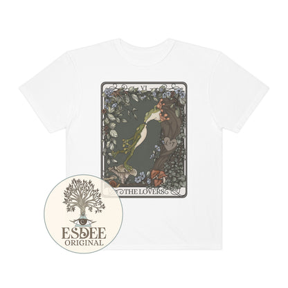 The Lovers Frog Tarot Card Unisex Comfort Colors T-shirt - Esdee