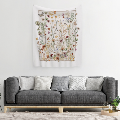 Wildflower Indoor Wall Tapestry - Esdee